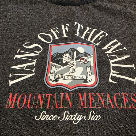 Vans Off The Wall Mountain Menaces Bored Patrol Crewneck Pullover Sweatshirt XL - Picture 7 of 16